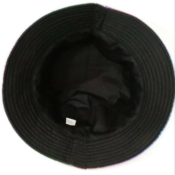 Eight Laser PU Metallic Bucket Hat Trendy Y2K - Picture 2 of 11